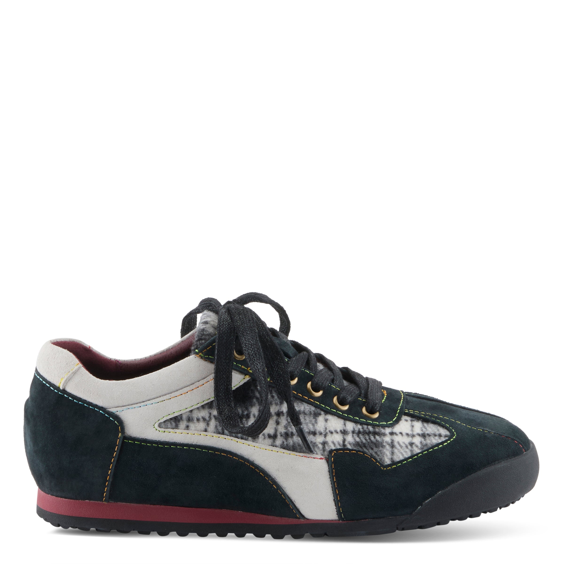 BLACK MULTI SUEDE