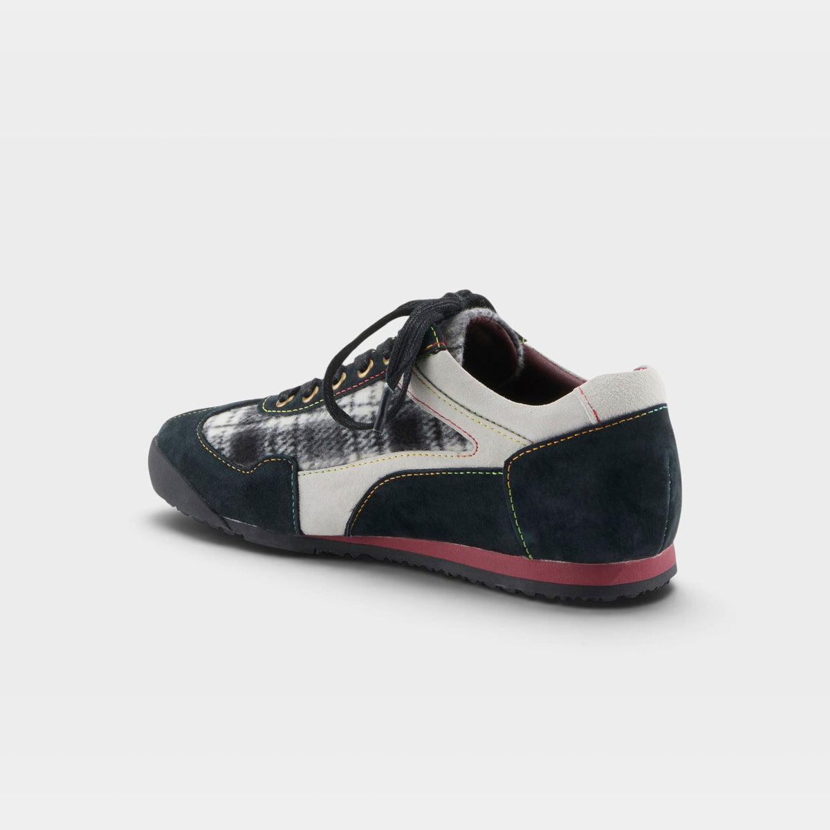 L'Artiste Carpediem sneakers in Black Multi Suede, alternate angle view