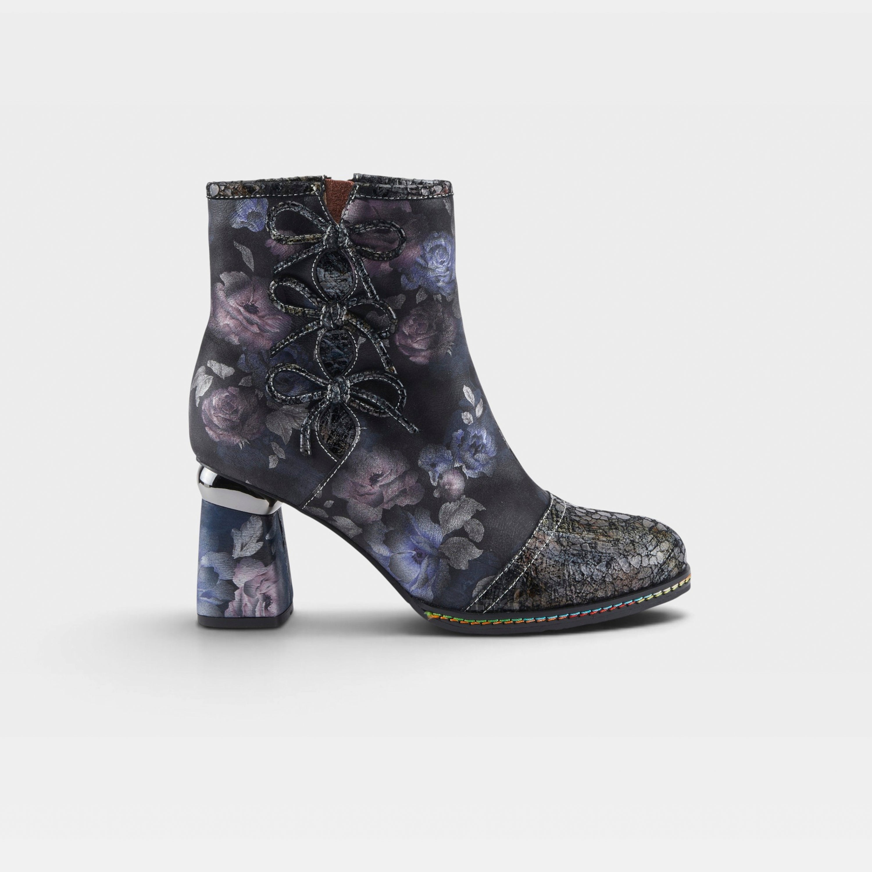 L'Artiste Carre boots in Black Multi, hero view