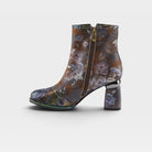 L'Artiste Carre boots in Brown Multi, side view