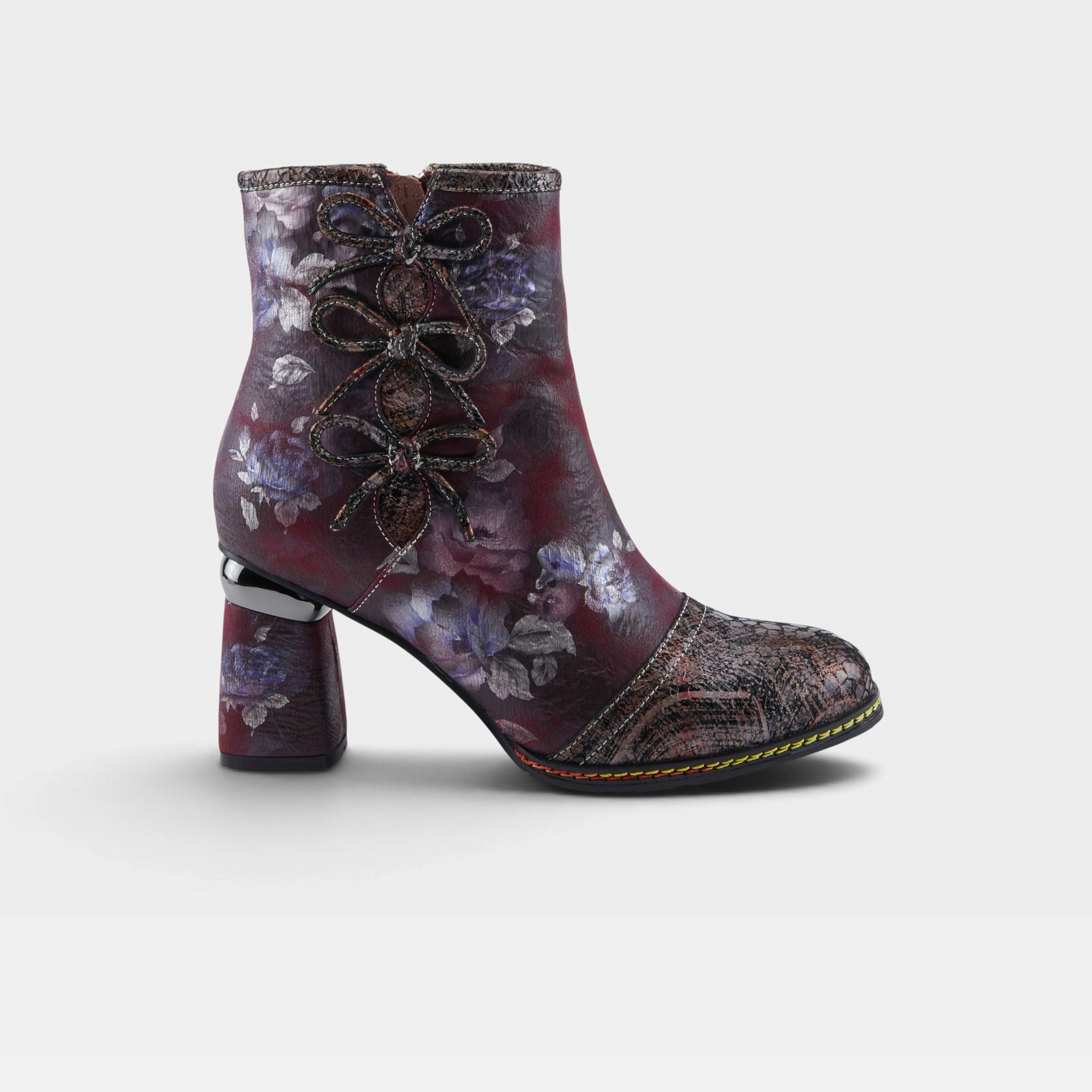 L'Artiste Carre boots in Plum Multi, hero view