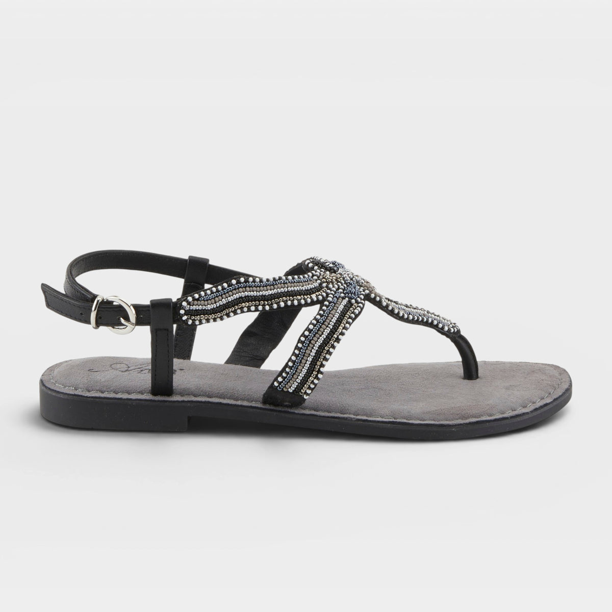 Azura Cartwheel Black Sandal