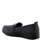BLUE FAUX SUEDE