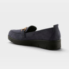 Flexus Cashmeran Blue Faux Suede Shoe