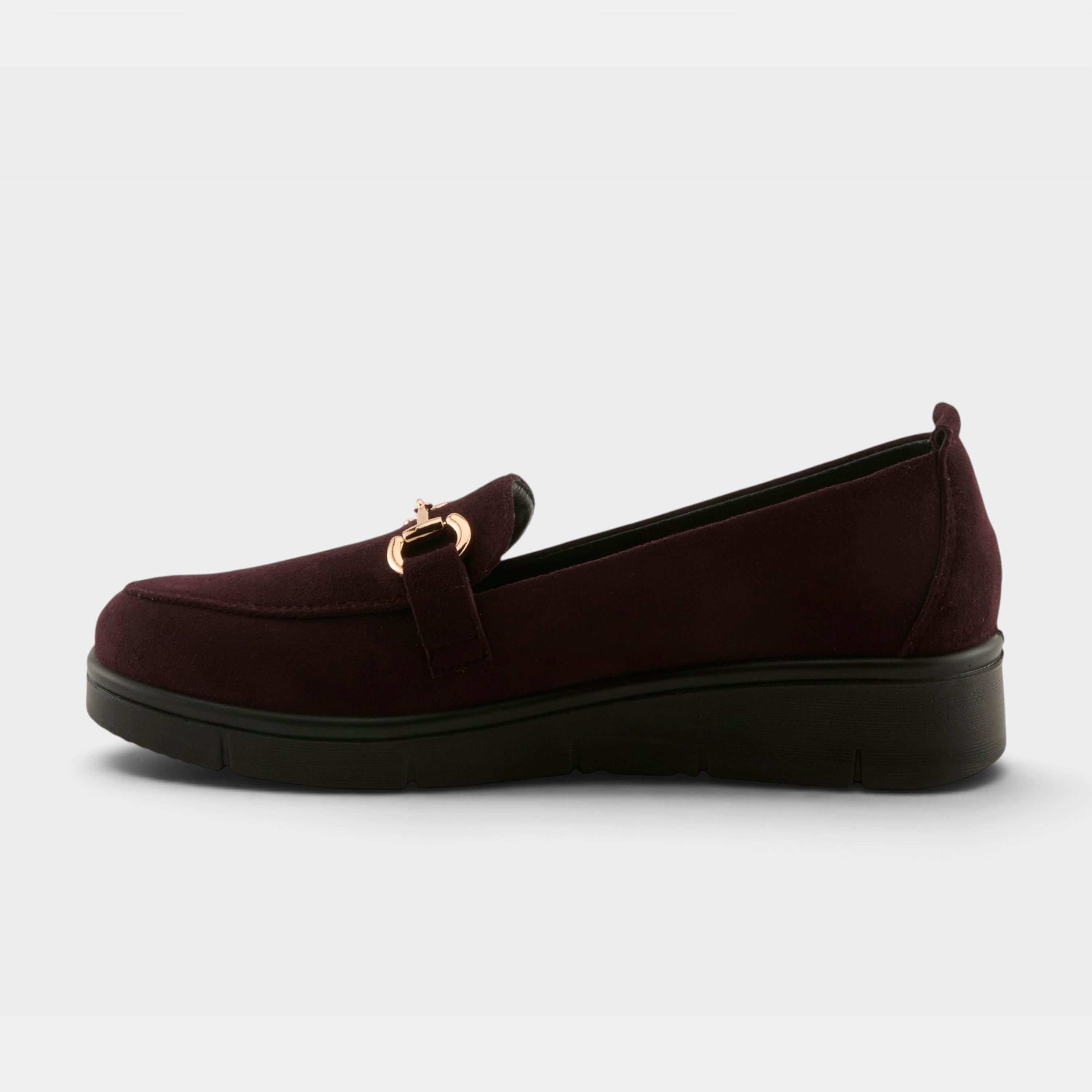Flexus Cashmeran Bordeaux Faux Suede Shoe