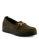 OLIVE FAUX SUEDE
