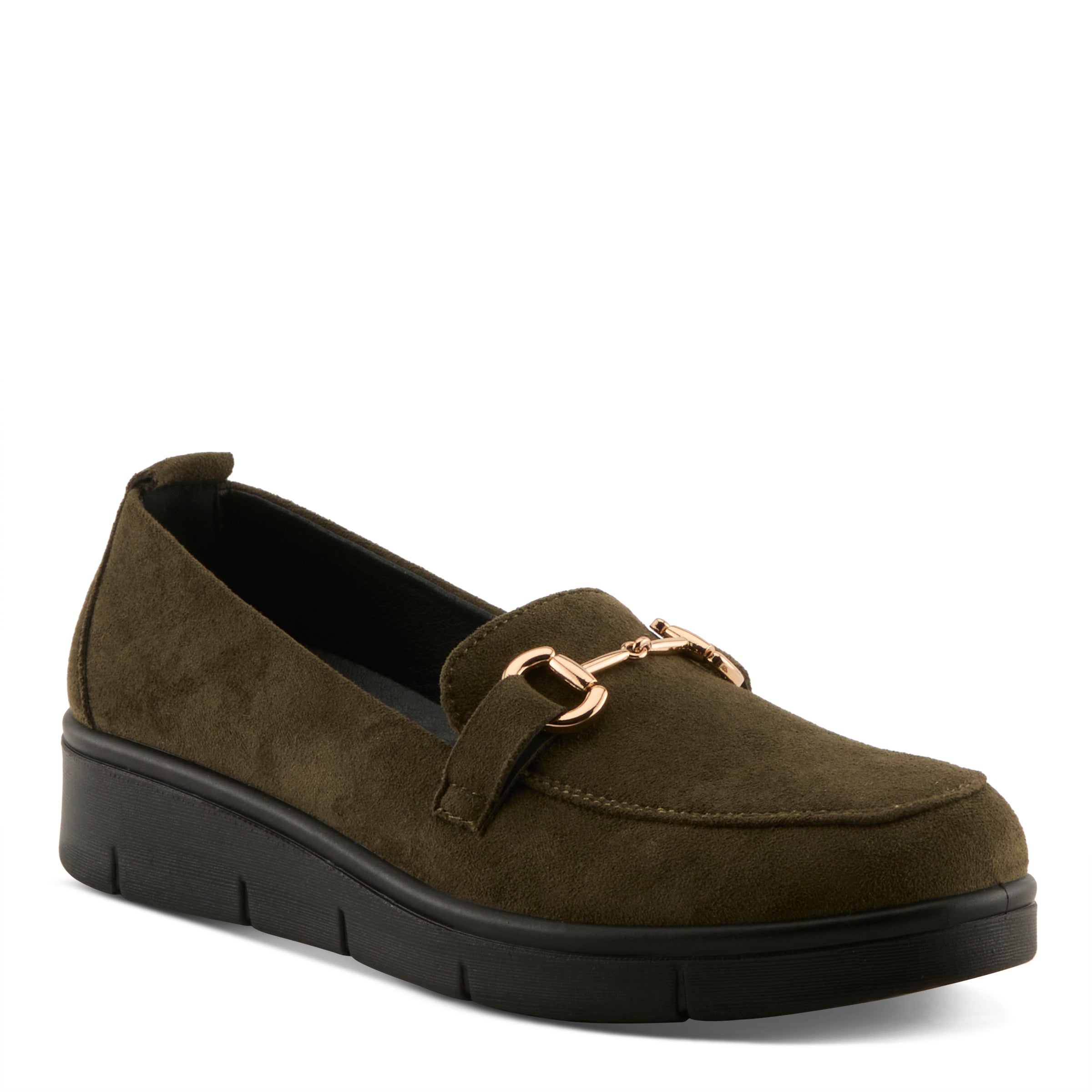OLIVE FAUX SUEDE