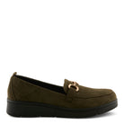 OLIVE FAUX SUEDE