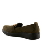 OLIVE FAUX SUEDE