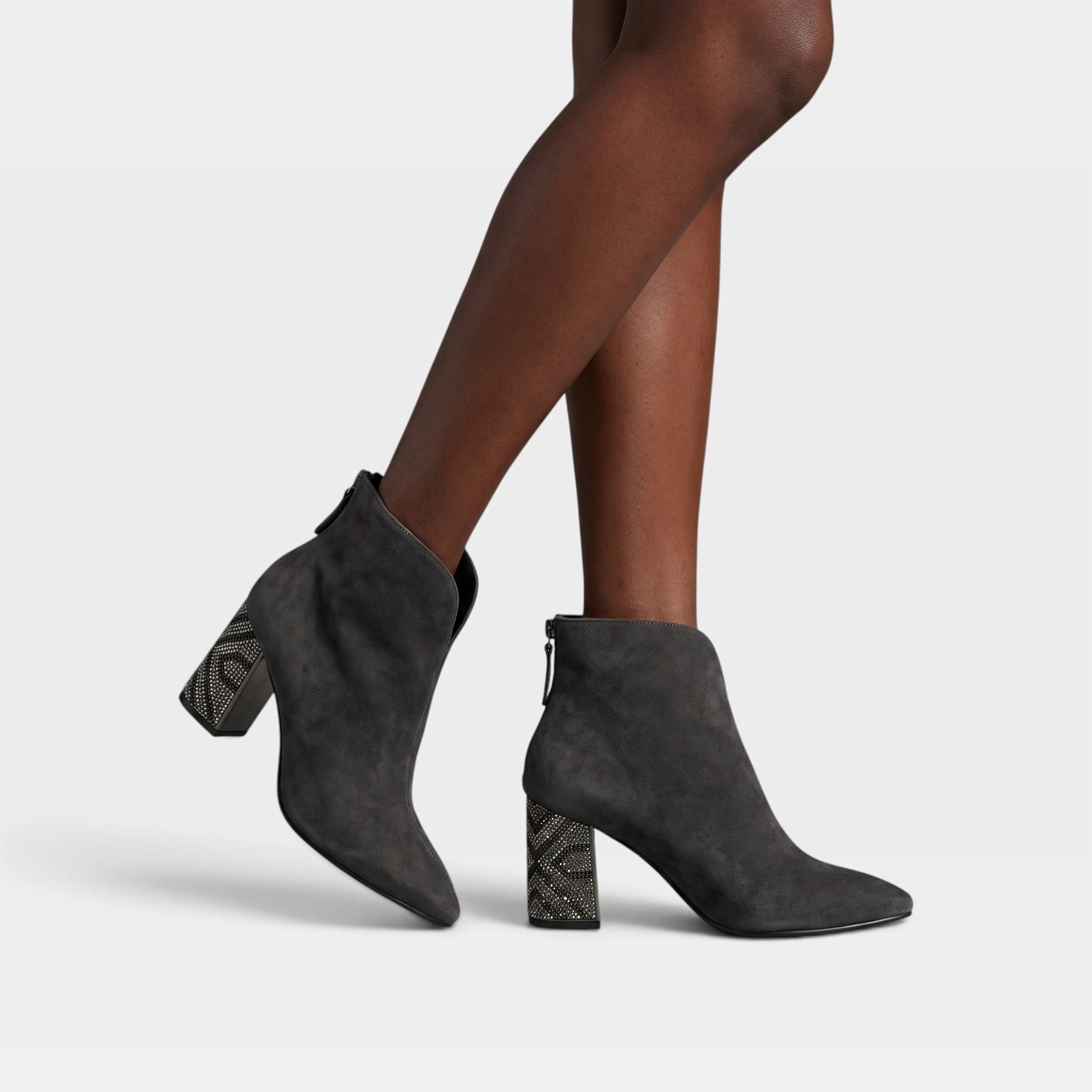 Azura Celeste Grey Suede Boot