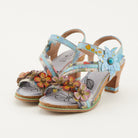 L'Artiste L'ARTISTE CHAGELL SANDALS sandal in blue multi with handcrafted leather design