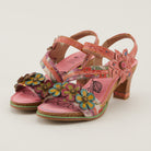 L'Artiste L'ARTISTE CHAGELL SANDALS sandal in blue multi with handcrafted leather design