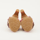 L'Artiste L'ARTISTE CHAGELL SANDALS sandal in pink multi with handcrafted leather design