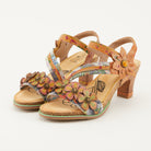 L'Artiste L'ARTISTE CHAGELL SANDALS sandal in pink multi with handcrafted leather design