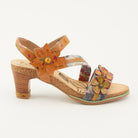 L'Artiste L'ARTISTE CHAGELL SANDALS sandal in pink multi with handcrafted leather design