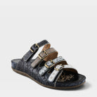L'Artiste CHAIMA SANDALS in BLACK MULTI, front view