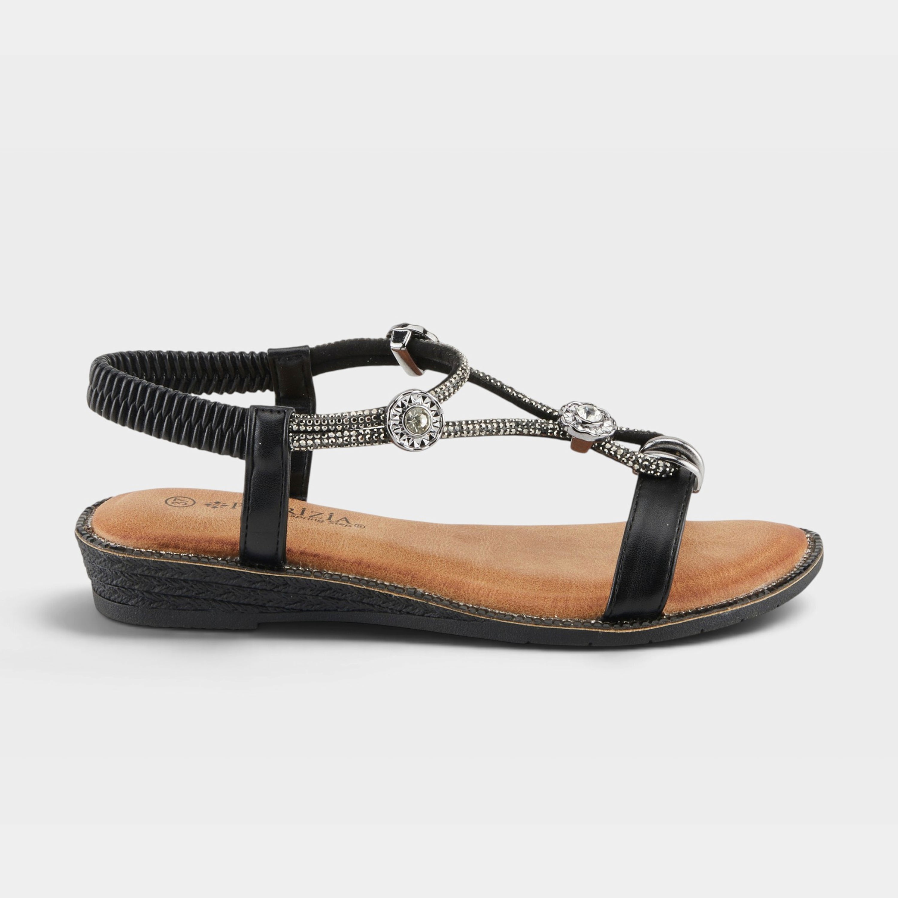Patrizia Charmer Black Sandal