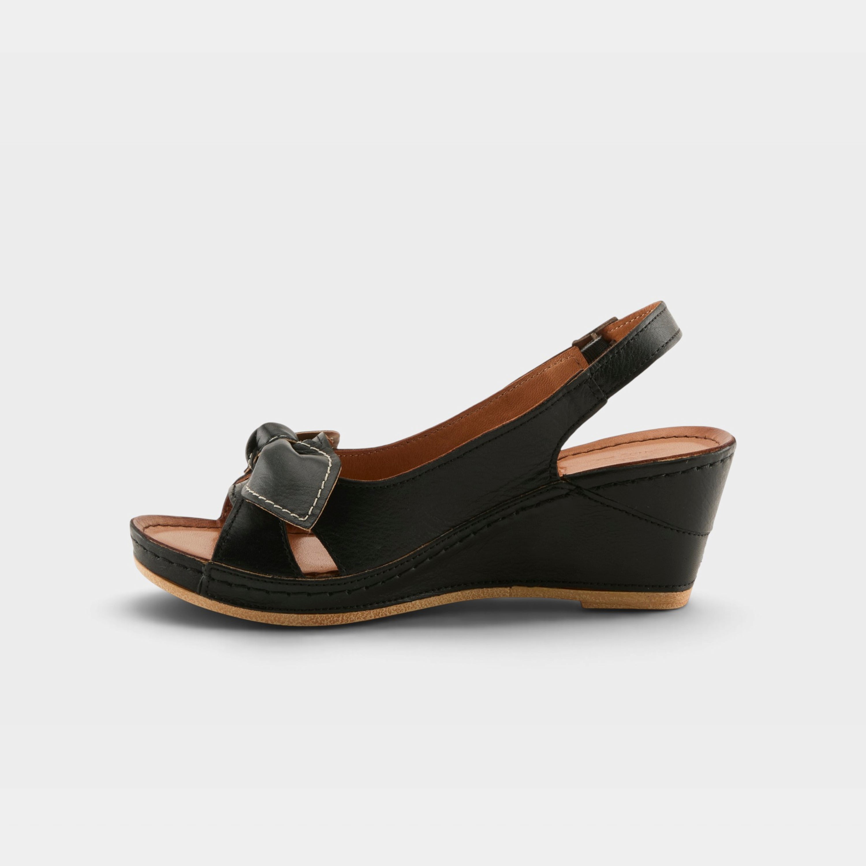 Spring Step Chassidy Black Sandal