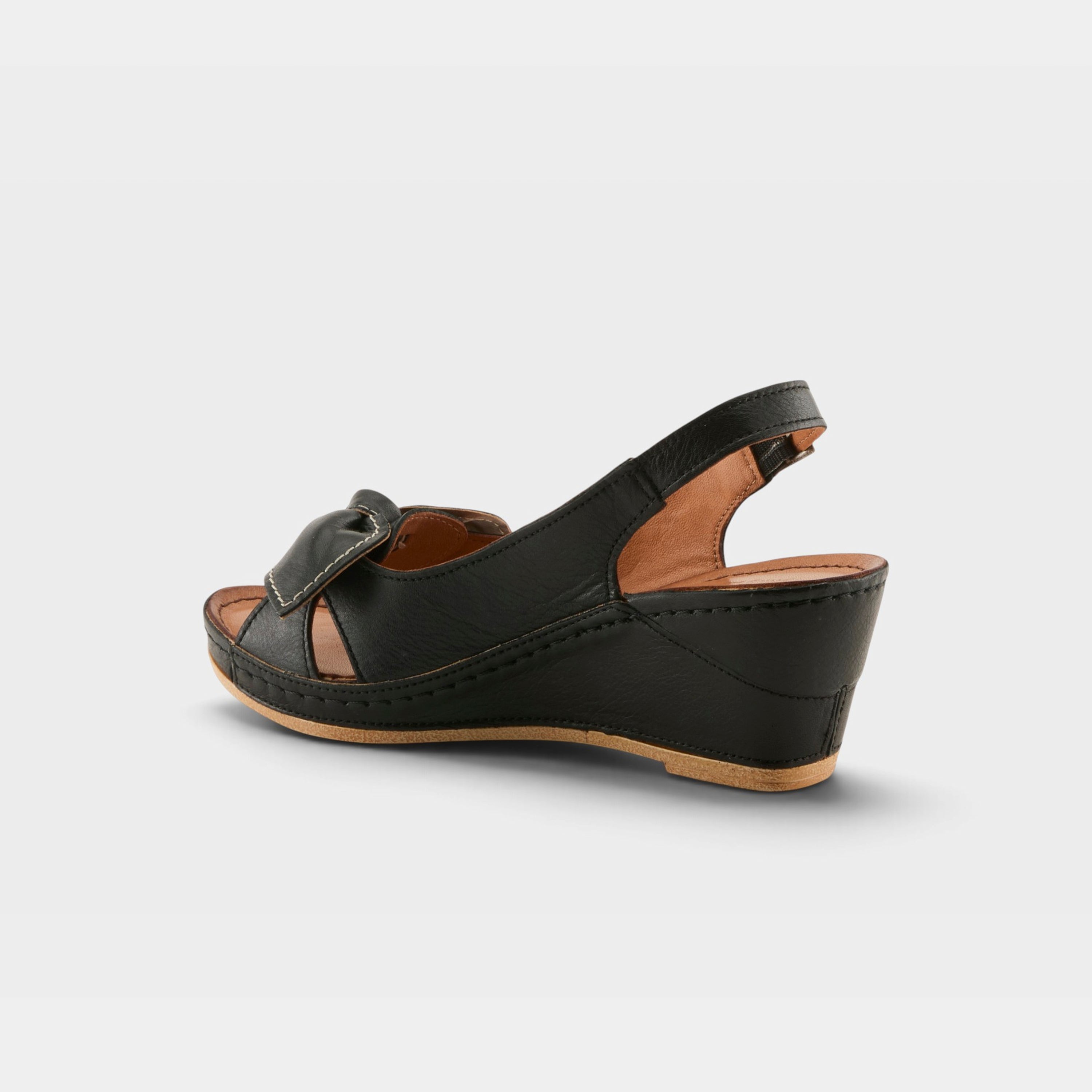 Spring Step Chassidy Black Sandal