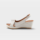 Spring Step Chassidy White Sandal