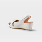 Spring Step Chassidy White Sandal