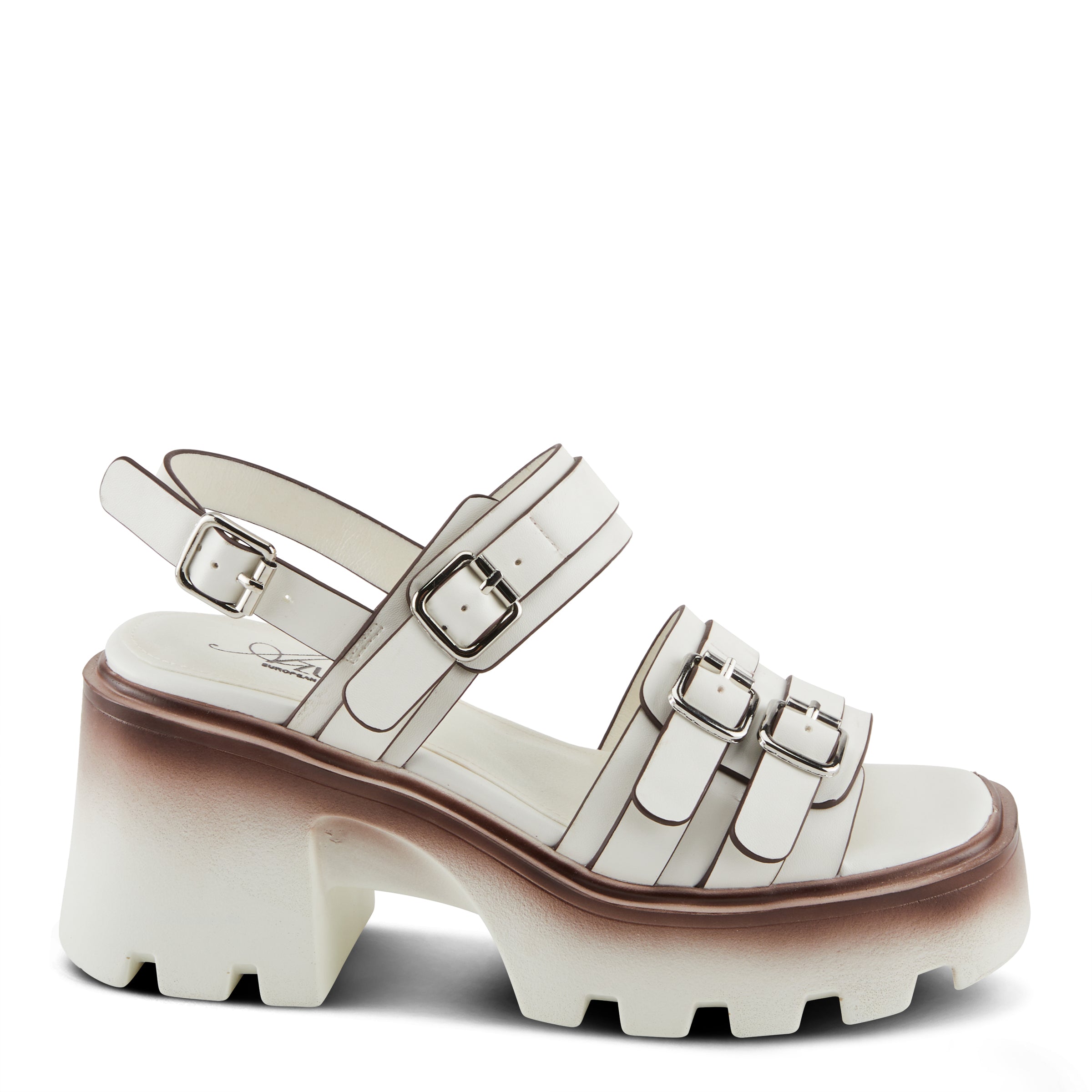 靴 THEREDTHREAD script chunky slides 38 Azura Cheekychic Sandals: Lug Heel Sandal – Spring Step Shoes