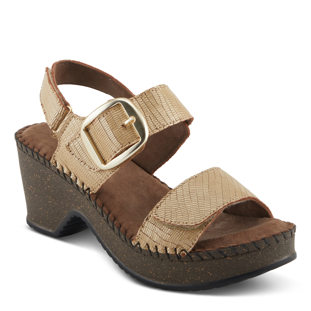 Spring Step SPRING STEP CHENDA SANDALS sandal in gold with comfortable everyday design