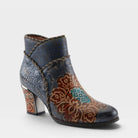 L'Artiste CHERISH BOOTS in BLUE MULTI, front view