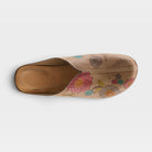L'Artiste Chienti clogs in Beige Multi, top view
