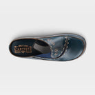 L'Artiste Chino clogs in Navy, top view