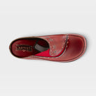 L'Artiste Chino clogs in Red, top view