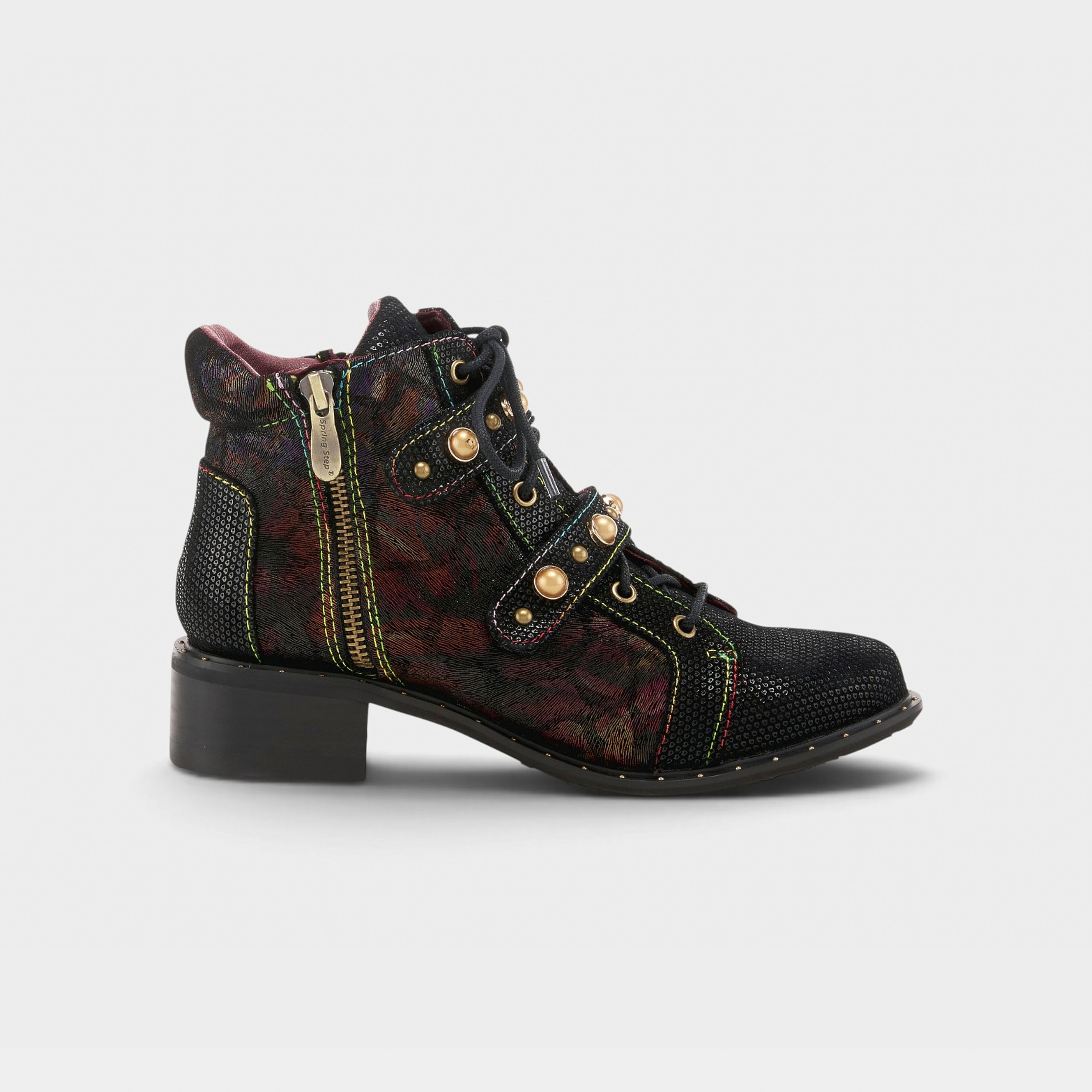 L'Artiste Chrissy booties in Black Multi, hero view