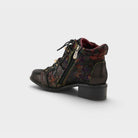 L'Artiste Chrissy booties in Brown Multi, alternate angle view