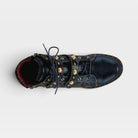 L'Artiste Chrissy booties in Navy Multi, top view