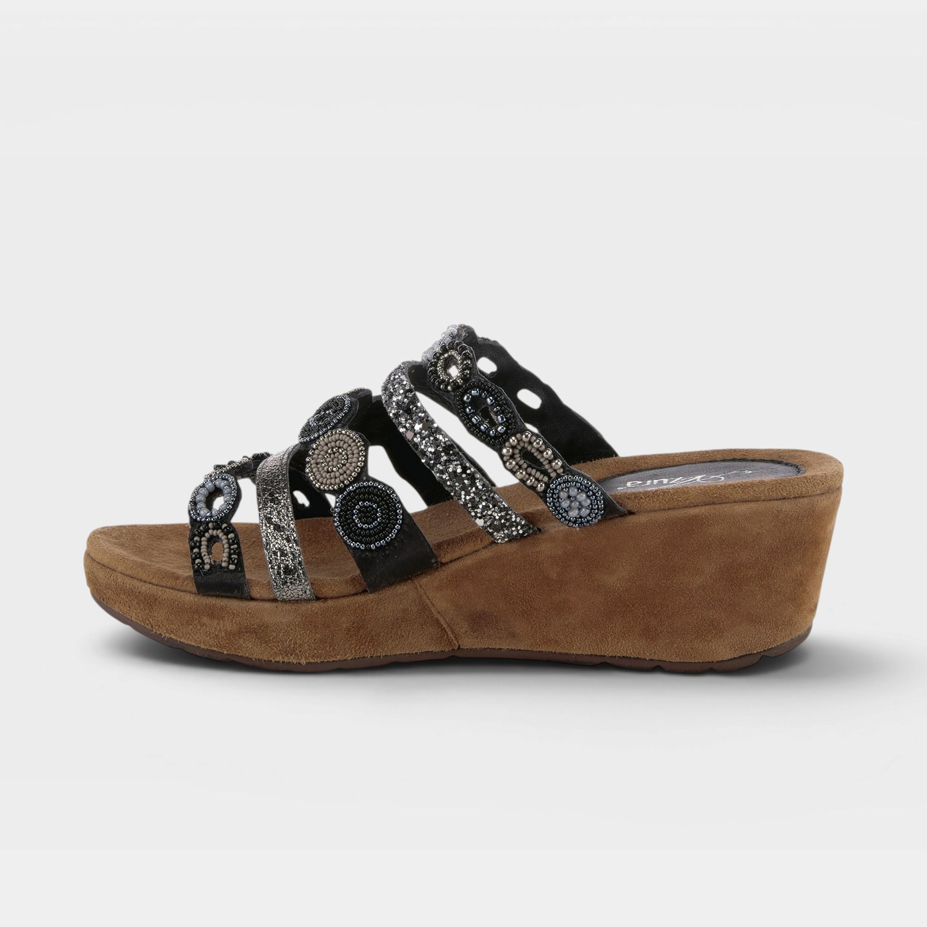 Azura Claretha Black Multi Sandal
