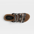 Azura Claretha Black Multi Sandal