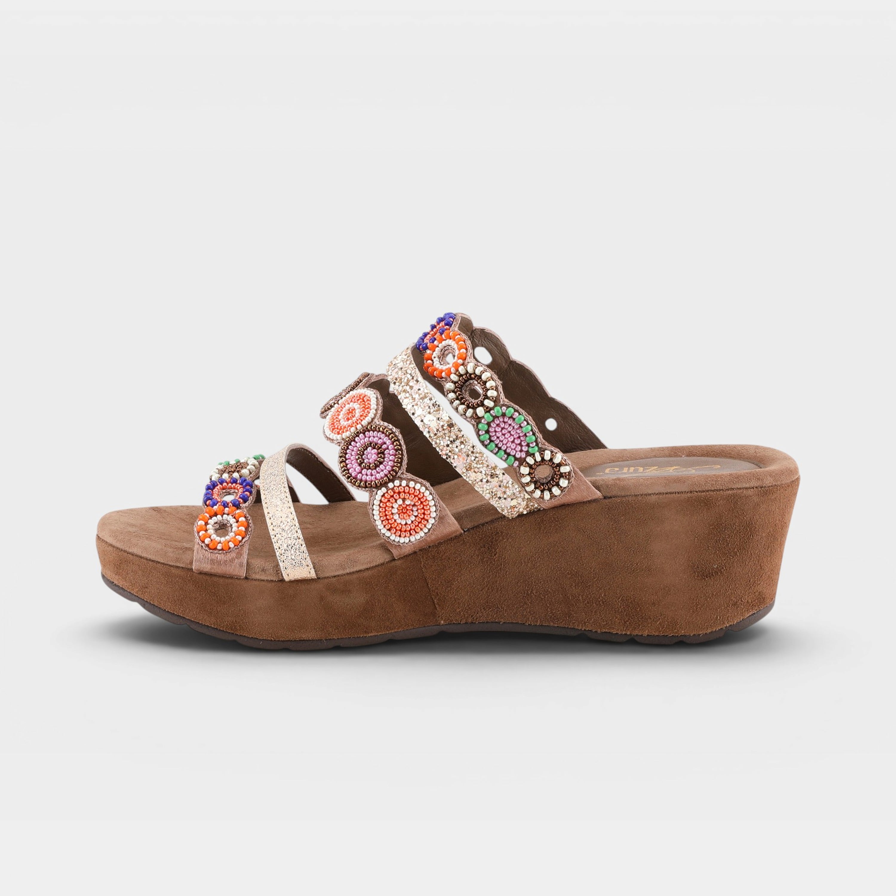 Azura Claretha Orange Multi Sandal