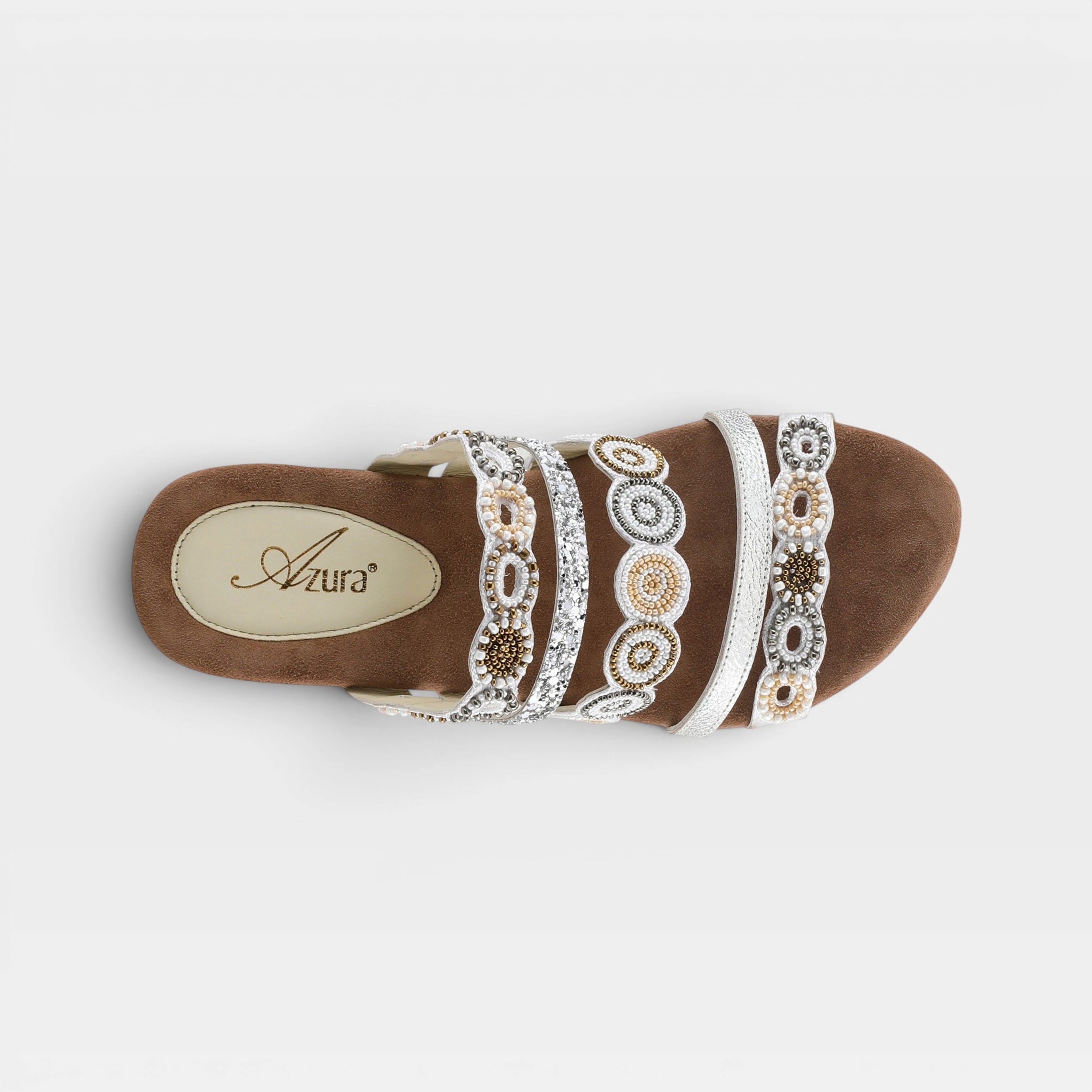 Azura Claretha White Multi Sandal