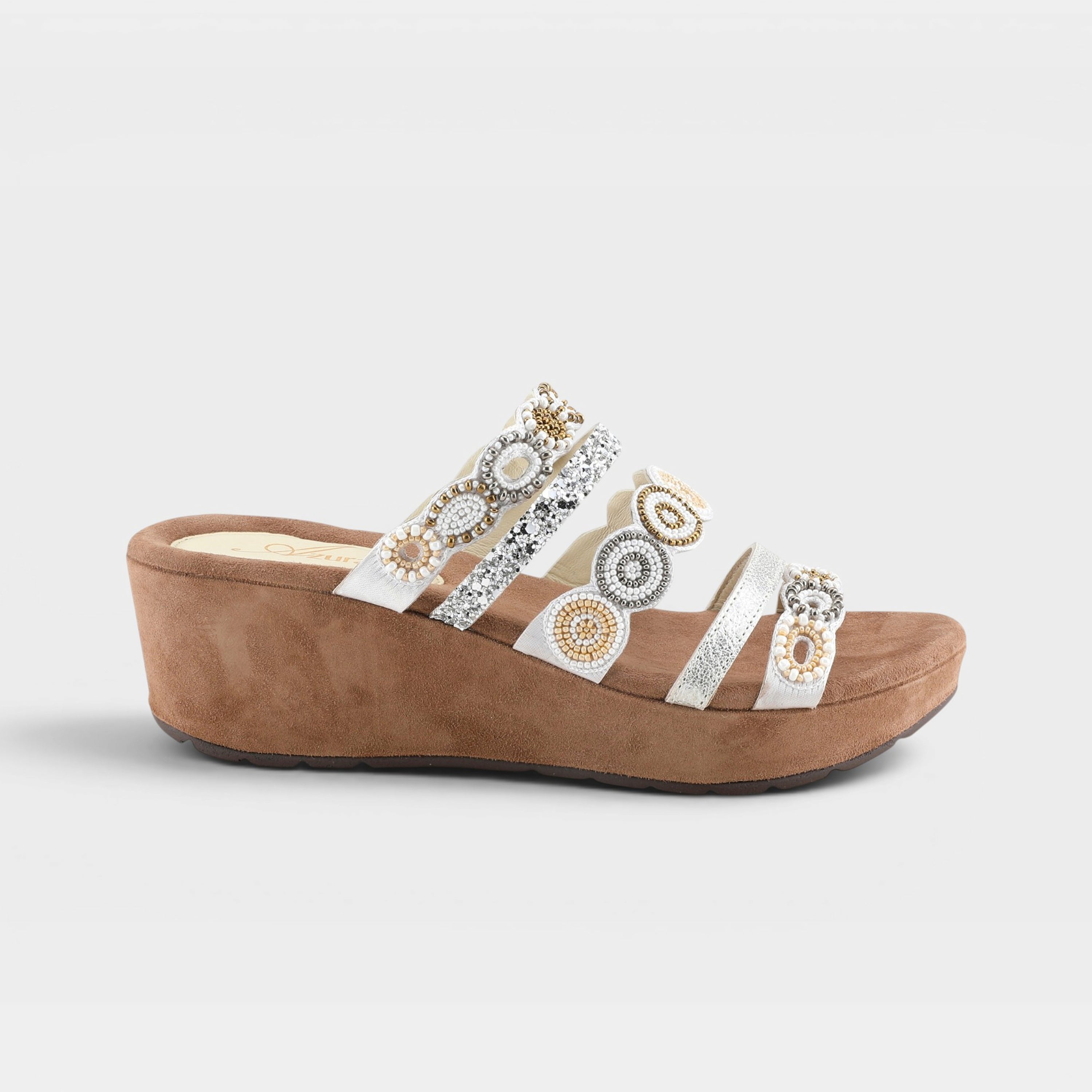 Azura Claretha White Multi Sandal
