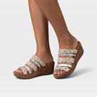 Azura Claretha White Multi Sandal