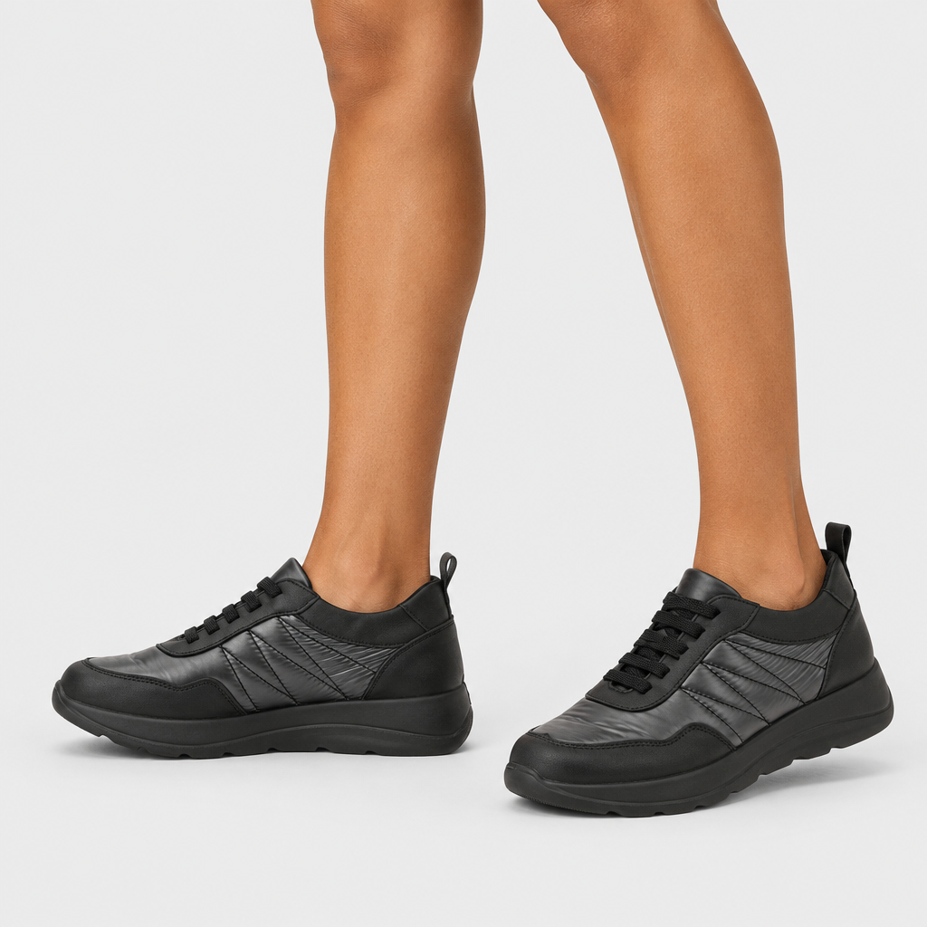 Flexus Clariona Pewter Multi Sneaker - on-foot view