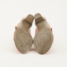 L'Artiste L'ARTISTE CLASSICAL SLIDE SANDALS sandal in red multi with handcrafted leather design