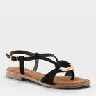 Azura Classylady Black Suede Sandal