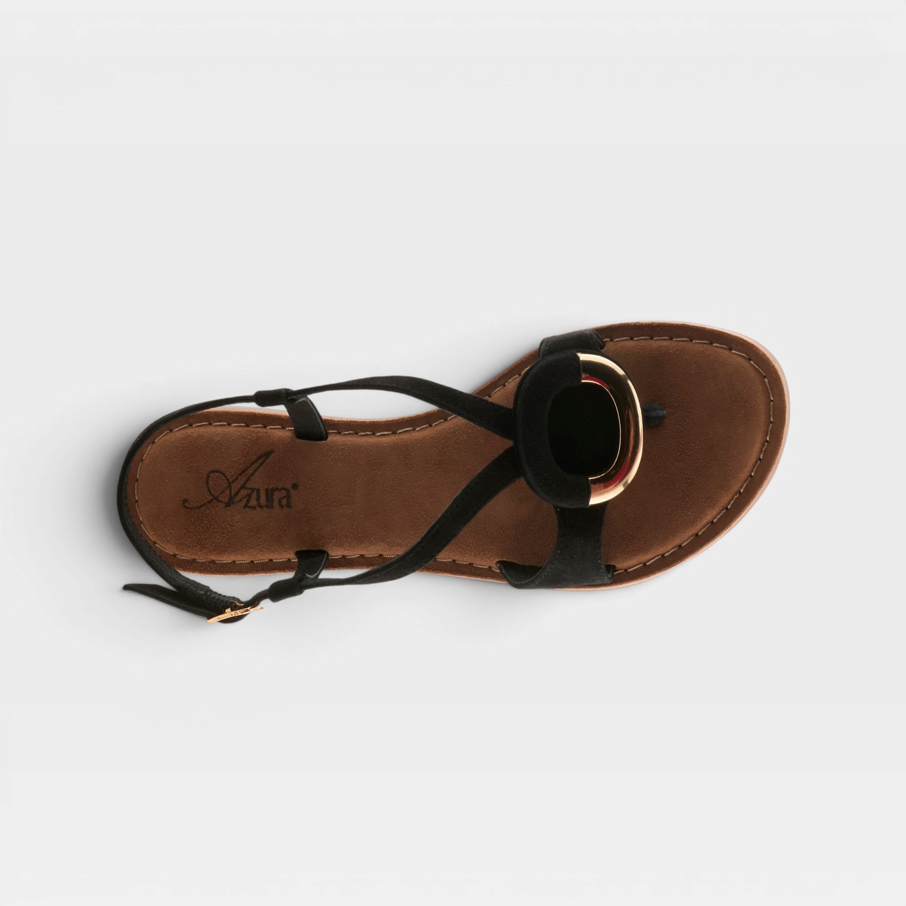 Azura Classylady Black Suede Sandal