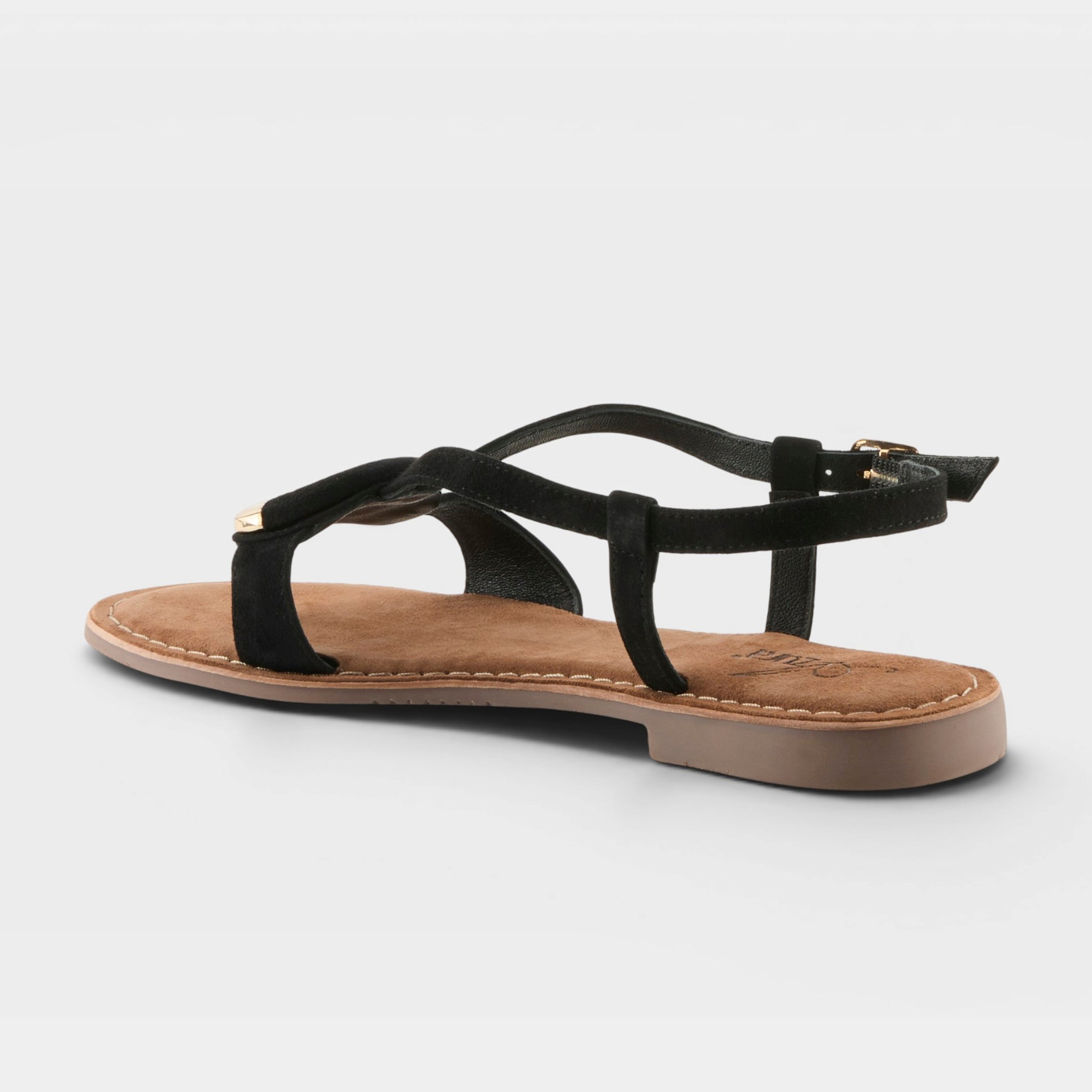 Azura Classylady Black Suede Sandal