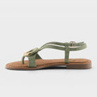 Azura Classylady Mint Green Suede Sandal