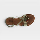 Azura Classylady Mint Green Suede Sandal