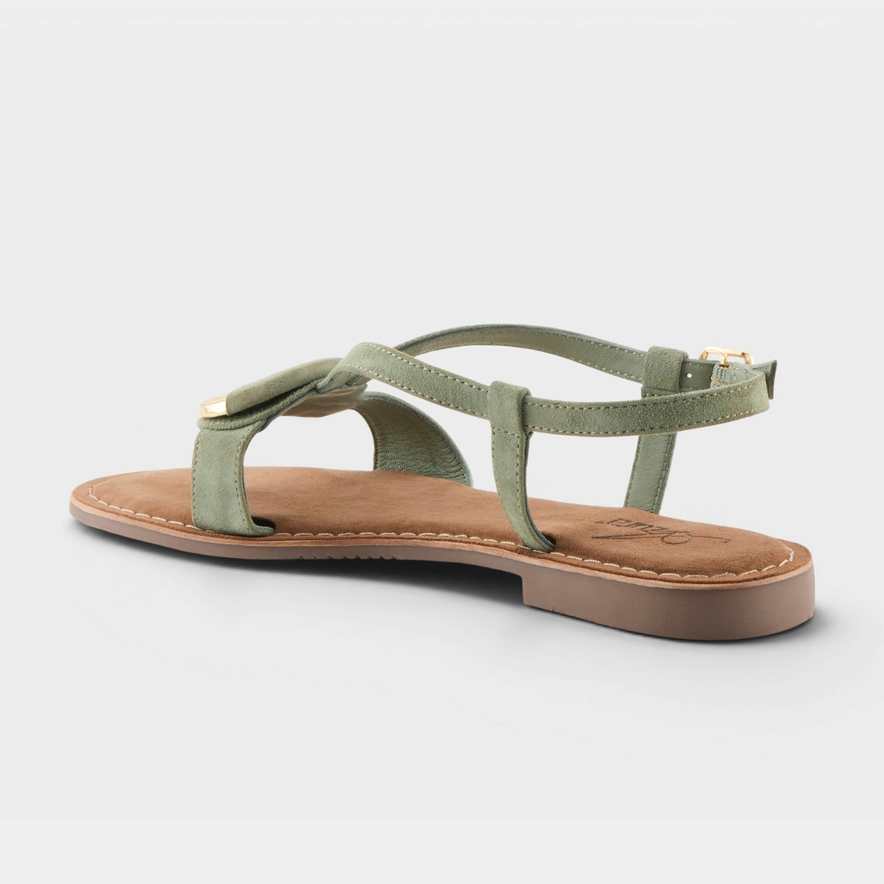 Azura Classylady Mint Green Suede Sandal