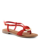Azura Classylady women's sandal in mint green suede with suede upper and buckle detail