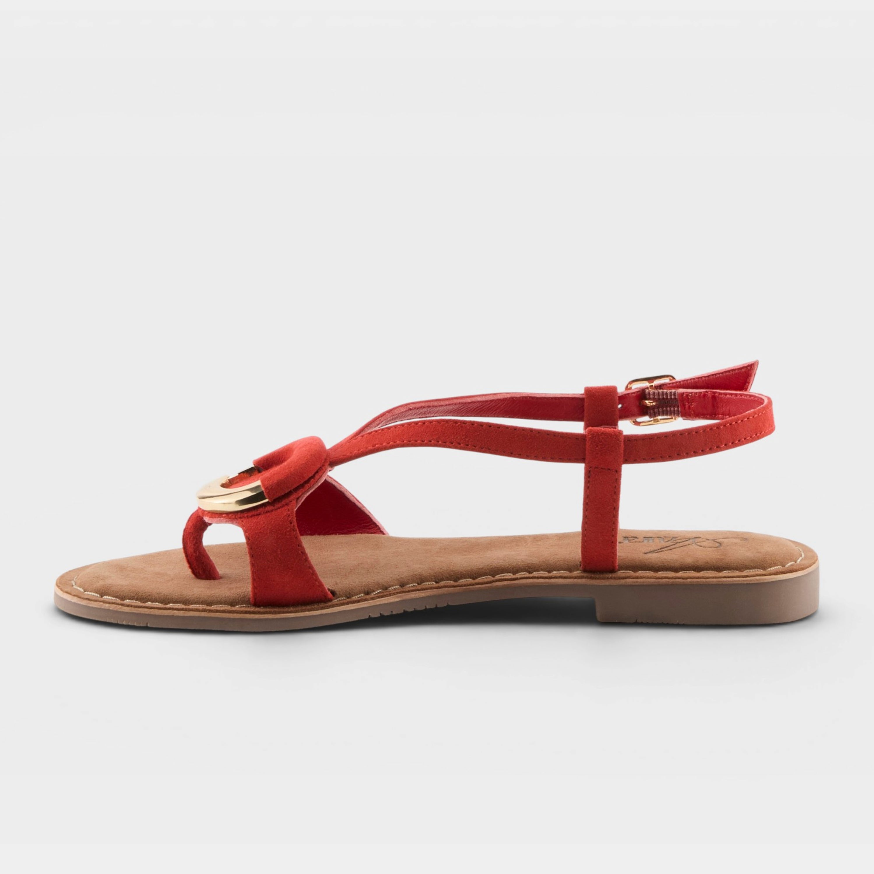 Azura Classylady Red Suede Sandal